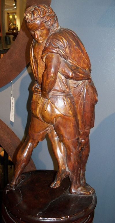 Wood carving of Wrestlers