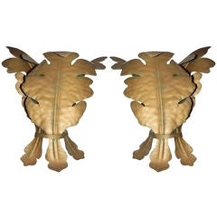 acanthus leaf sconces Antique acanthus leaf sconces