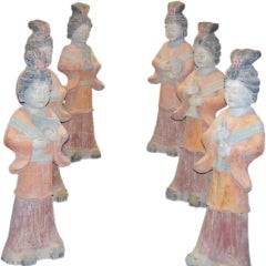 Rare and Possibly Unique Stone Garden Figures of Musicians