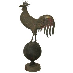 Carved wooden Rooster