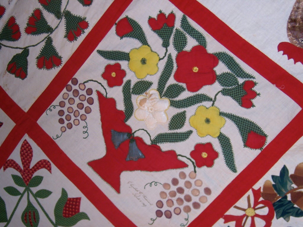 Baltimore Album Summer Quilt For Sale 2