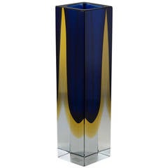 A Murano Sommerso Glass Vase
