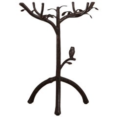 Giacometti Inspired Simulated Tree Side Table, 1980s 8