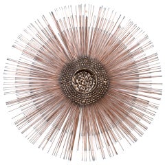 A Metal Starburst Wall Sculpture 1970s