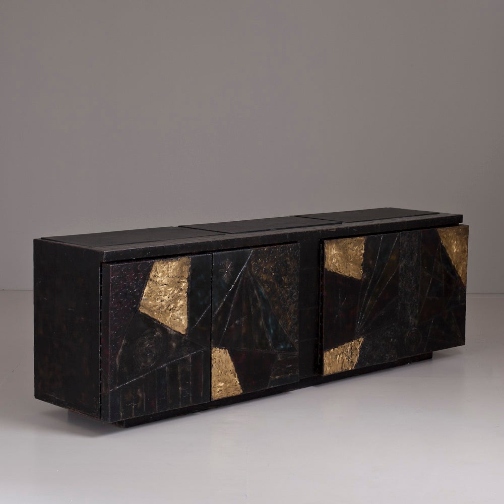 A Studio Paul Evans designed Argente Four Door Cabinet 1969