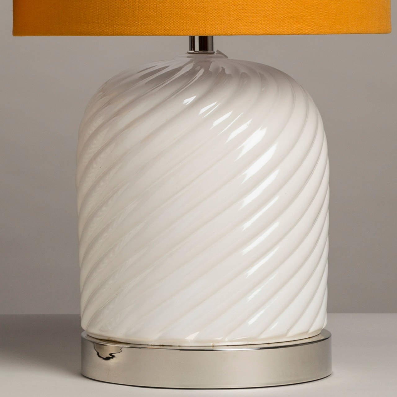 A Pair of Tommaso Barbi style Glazed Ceramic Table Lamps 1970s In Excellent Condition In London, GB