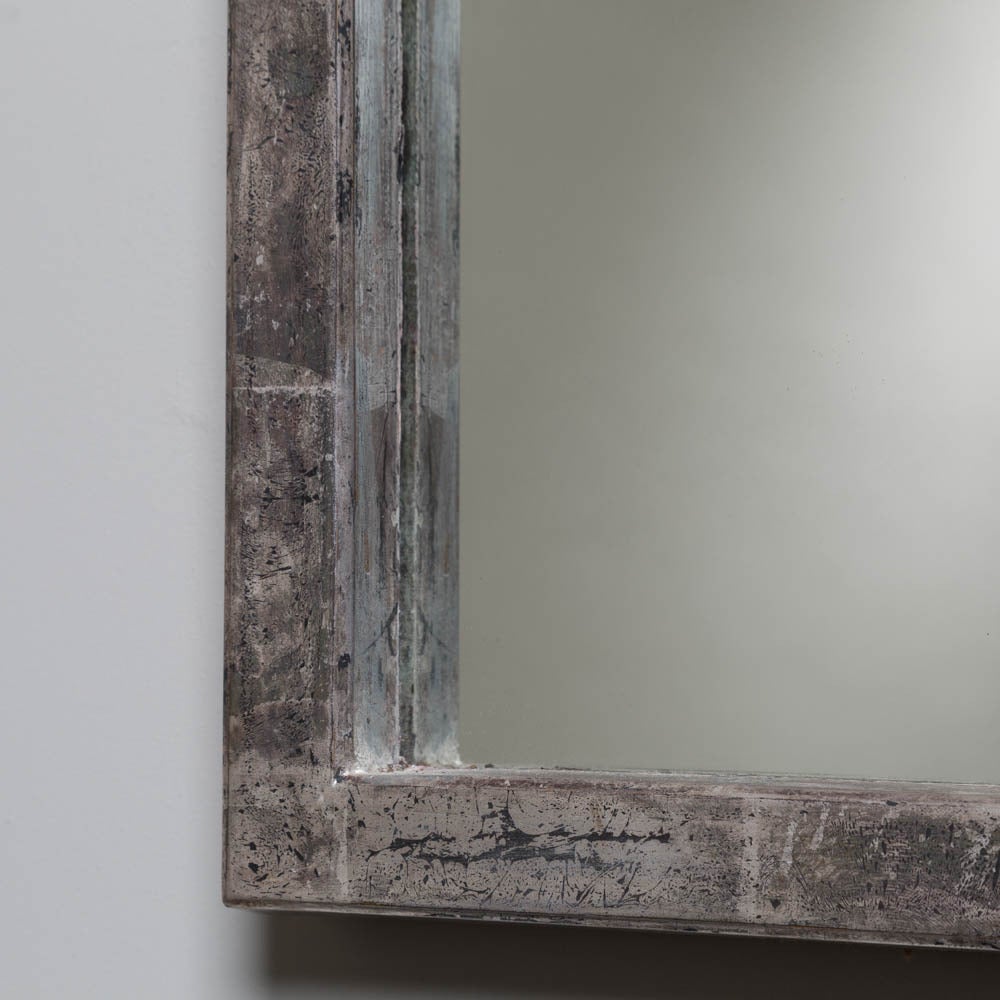 Mid-20th Century Brutal Part Silver Leafed Lane Designed Mirror, USA, 1960s For Sale