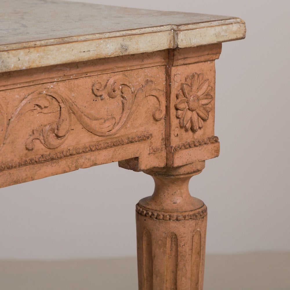 Porphyry A Superb Italian Carved Console Table circa 1800