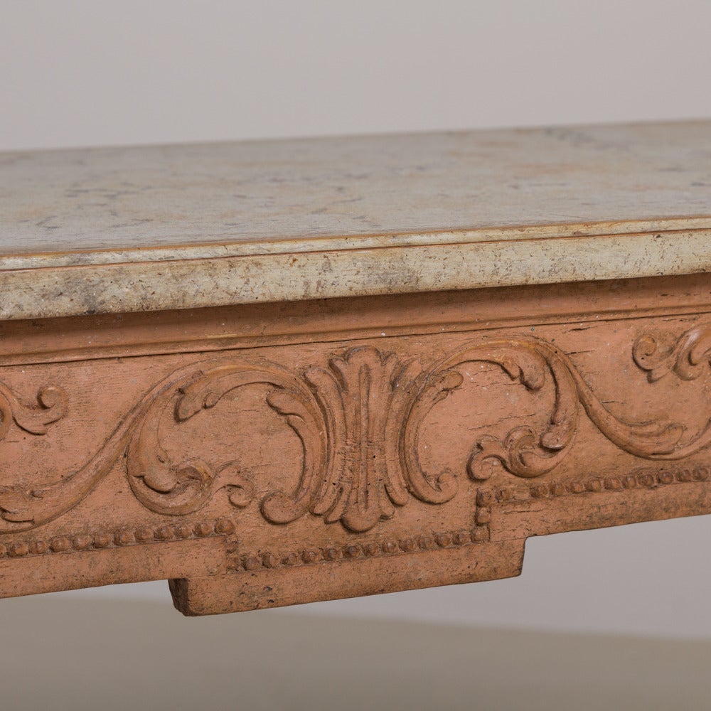 A Superb Italian Carved Console Table circa 1800 1