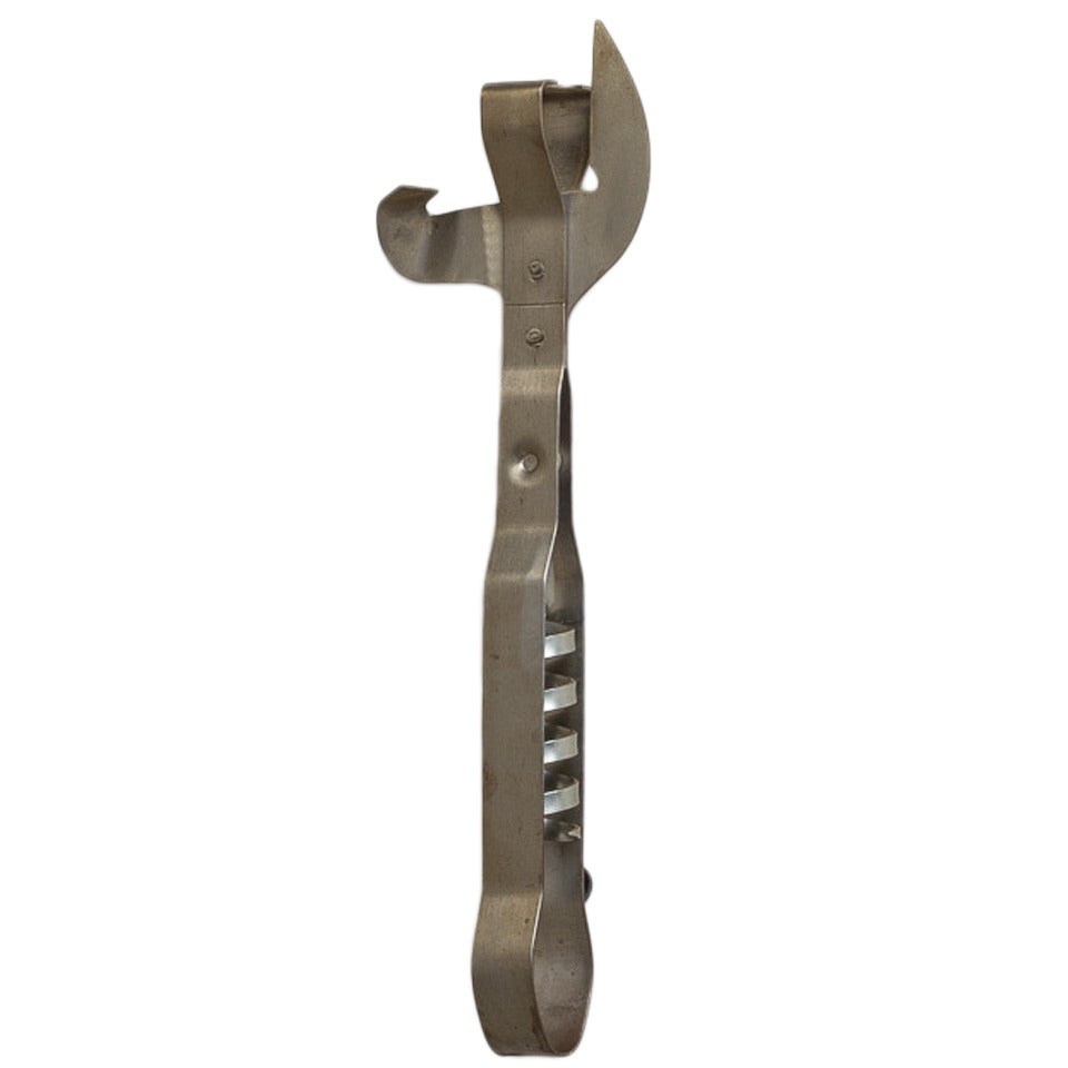Small Rare Can Opener Wall Sculpture by Curtis Jere, 1979 For Sale