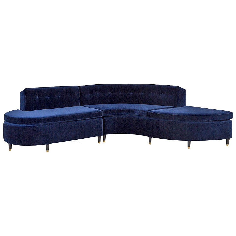 Two-Part Buttoned Back Sectional Sofa by Talisman Bespoke