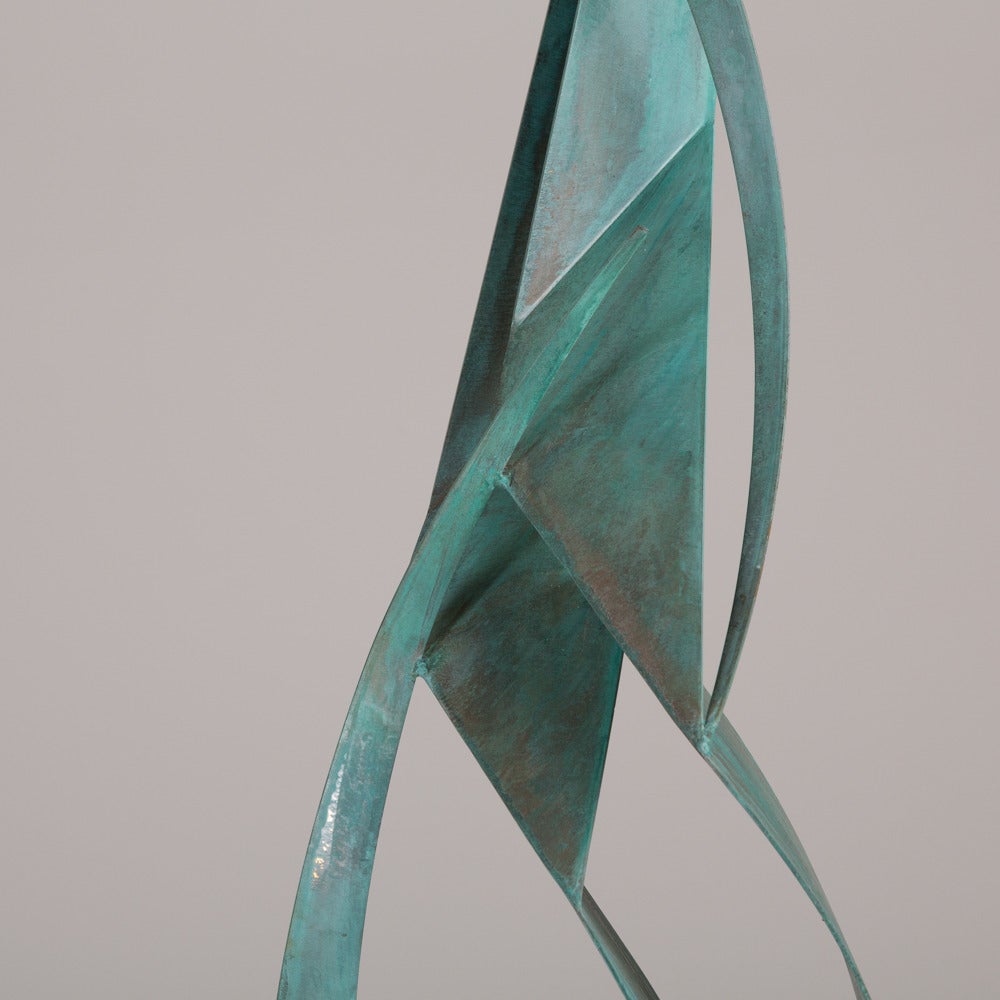 Contemporary Patinated Metal Floor Sculpture by Curtis Jere, 2002