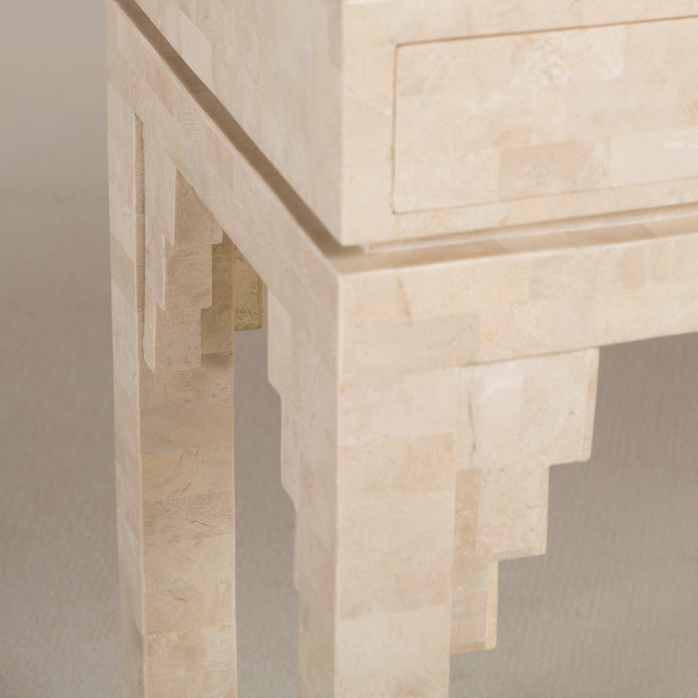 Late 20th Century Maitland-Smith Tessellated Stone Console Table, 1980s, Stamped
