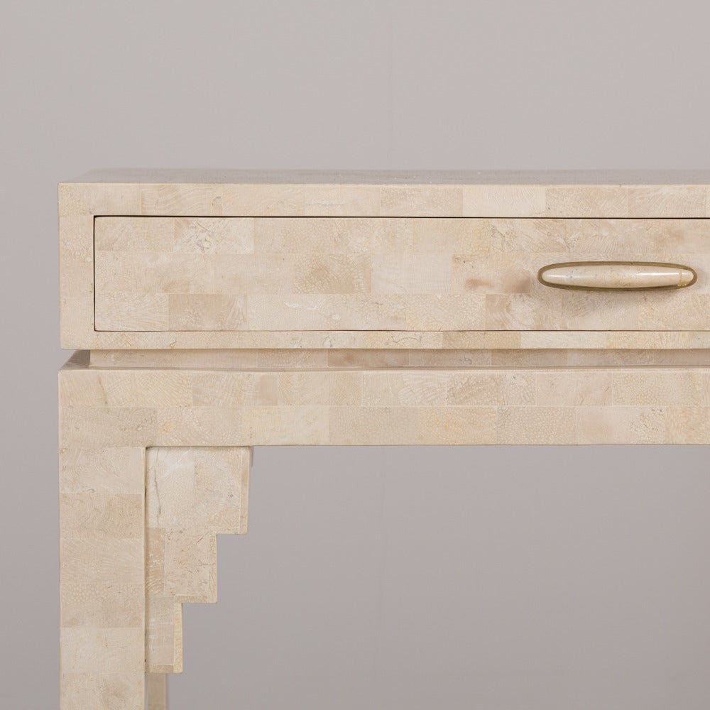 Maitland-Smith Tessellated Stone Console Table, 1980s, Stamped In Excellent Condition In London, GB