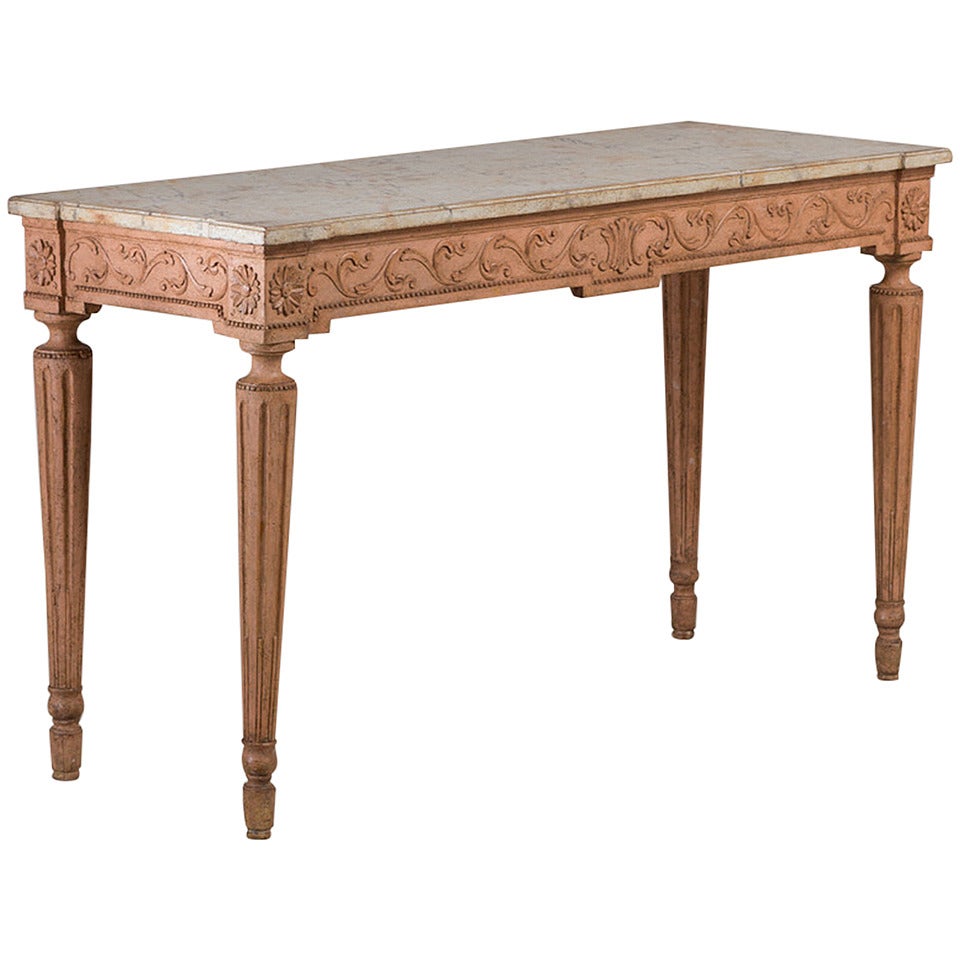 A Superb Italian Carved Console Table circa 1800