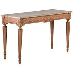 Antique A Superb Italian Carved Console Table circa 1800