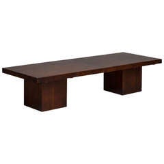 A John Keal Walnut Extendable Coffee Table USA 1960s 3