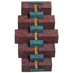 Large Metal Wall Sculpture by Curtis Jere, Signed and Dated 1993