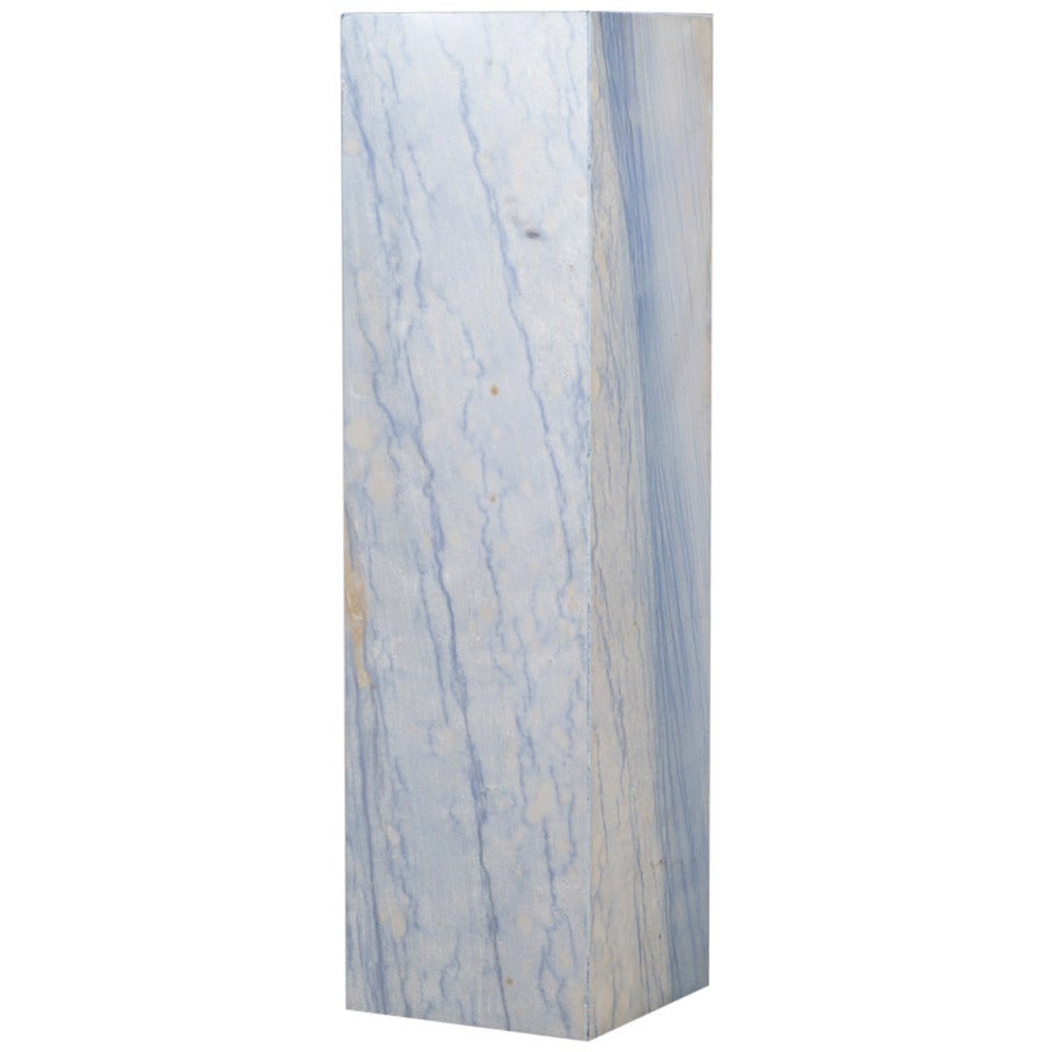 Rare Italian Blue Marble Pedestal For Sale