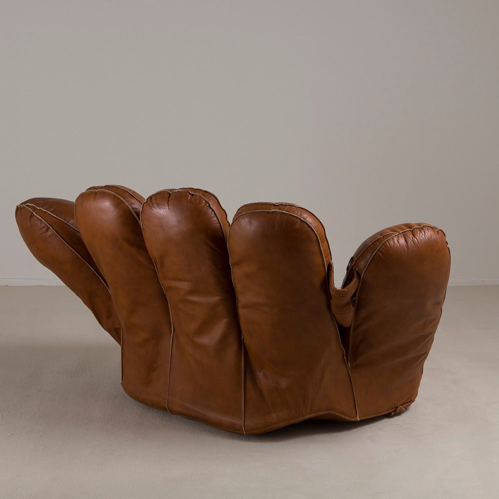 baseball glove leather couch