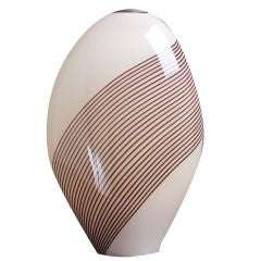 An Oval Shaped 1960s Murano Glass Sculptural Lamp