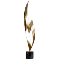 A Large Curtis Jere Designed Brass Table Sculpture A Large Curtis Jere Designed Brass Table Sculpture