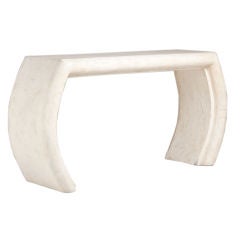A 1980s Waterfall Shaped Stone Console Table