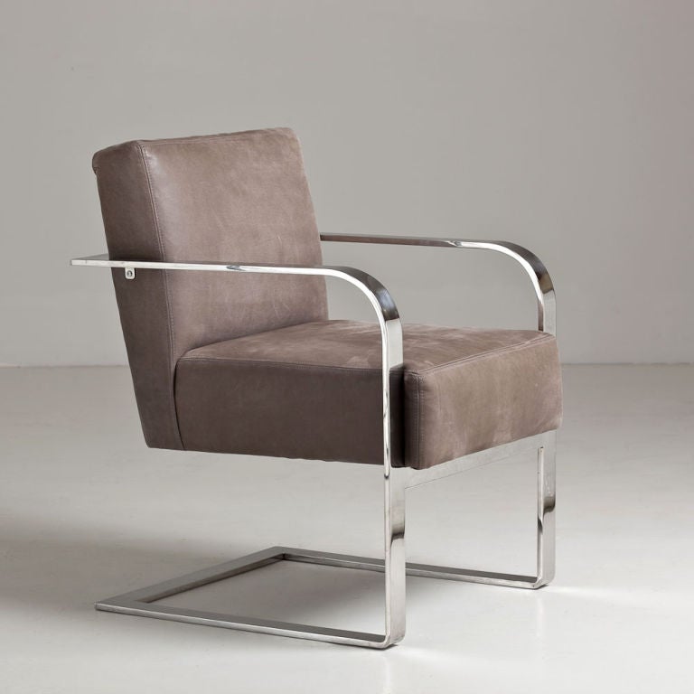 Contemporary A Set of Eight Modern Penthouse Ralph Lauren Dining Chairs