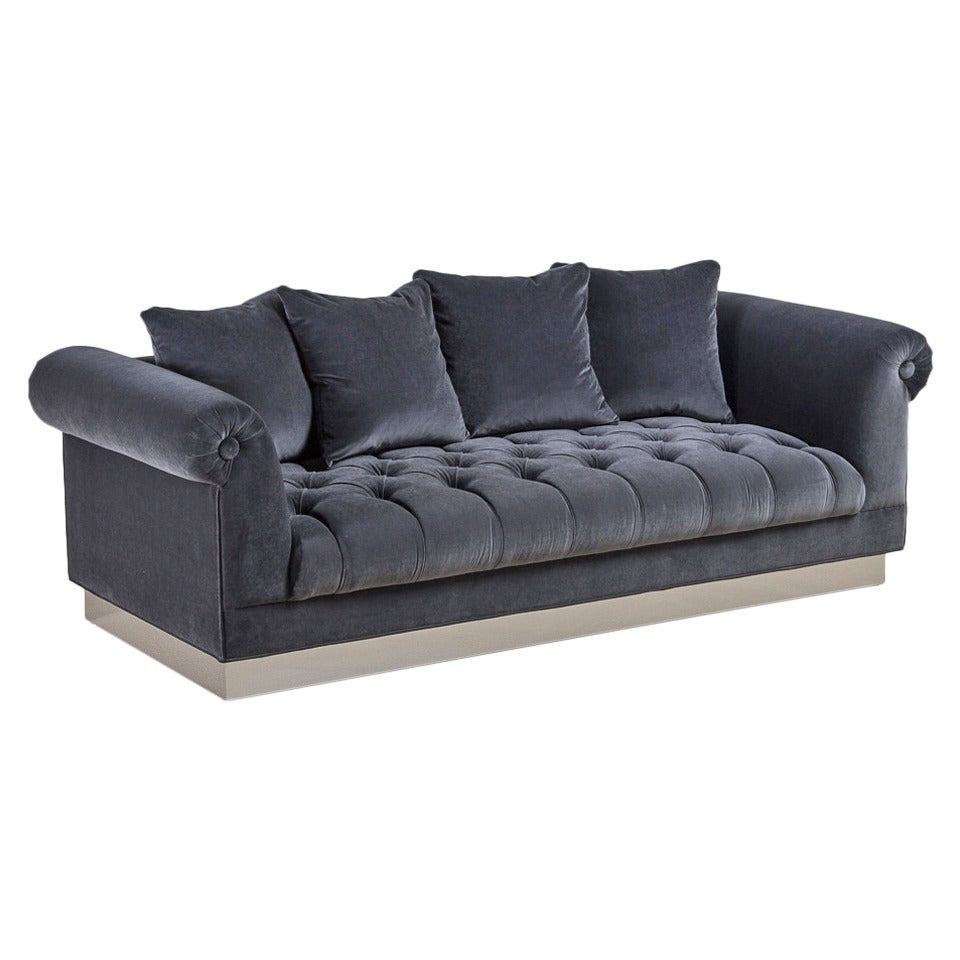 A Deep Buttoned Sofa by Talisman Bespoke