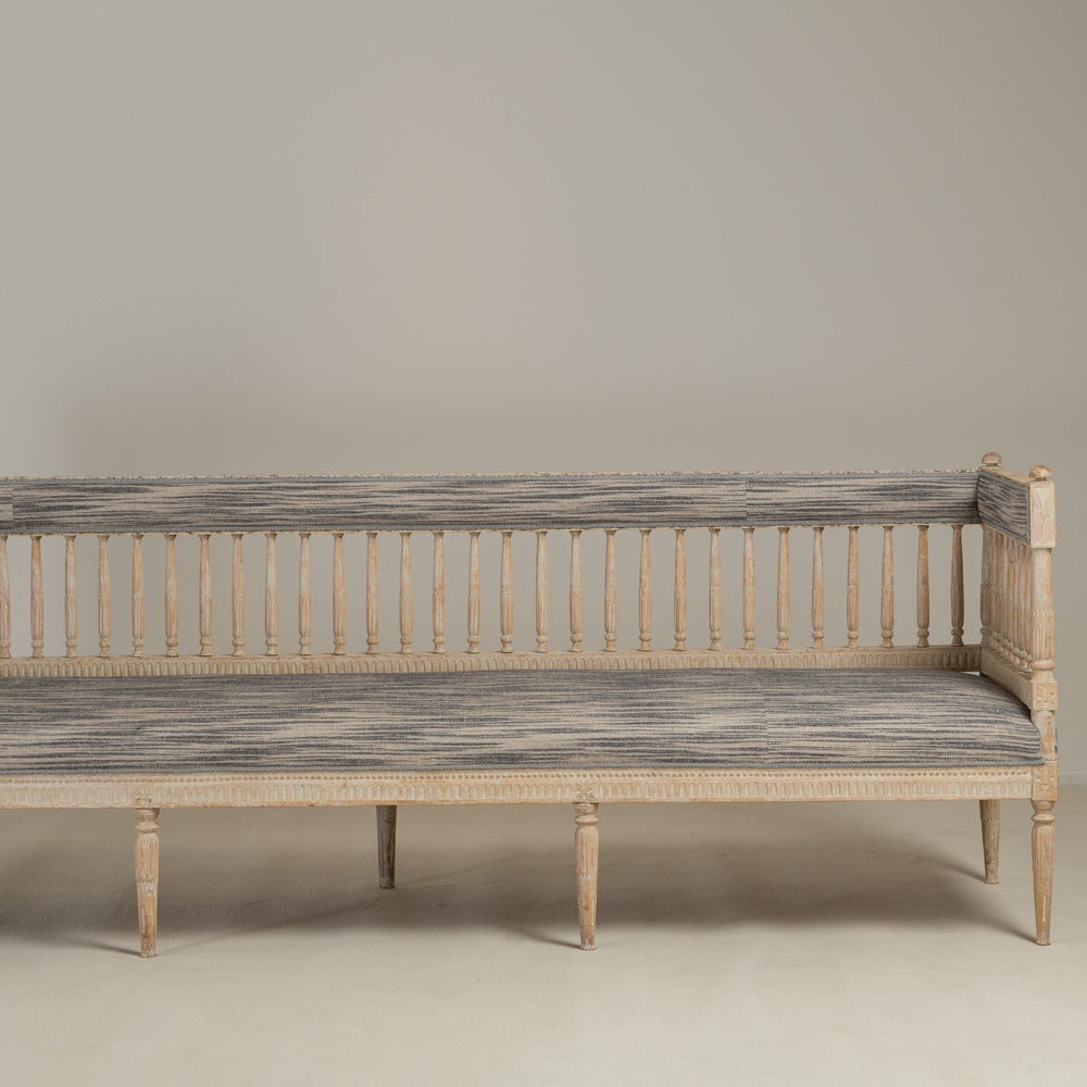 A Stunning Swedish Upholstered Bench Sofa circa 1800s 

Fully Reupholstered by Talisman