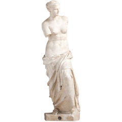 A Medium Sized 19th Century Plaster Figure of Venus de Milo
