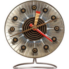 A Michael & Frances Higgins designed Art Glass Clock