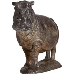 Bronze Cast of a Hippopotamus by Tim Nicklin 2