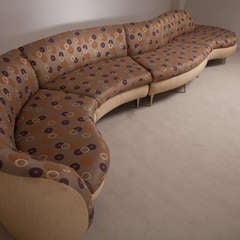 A Rare Four Part Curvy Sectional Sofa by Preview 1970/80s