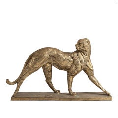 A Bronze Cast of a Cheetah by Christian Maas