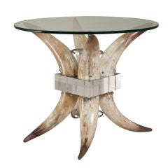 A Fabulous Horn and Lucite Centre Table
