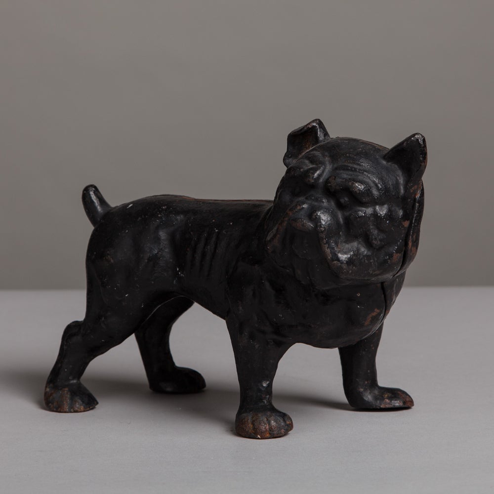 A Cast Iron Bulldog Door Stop