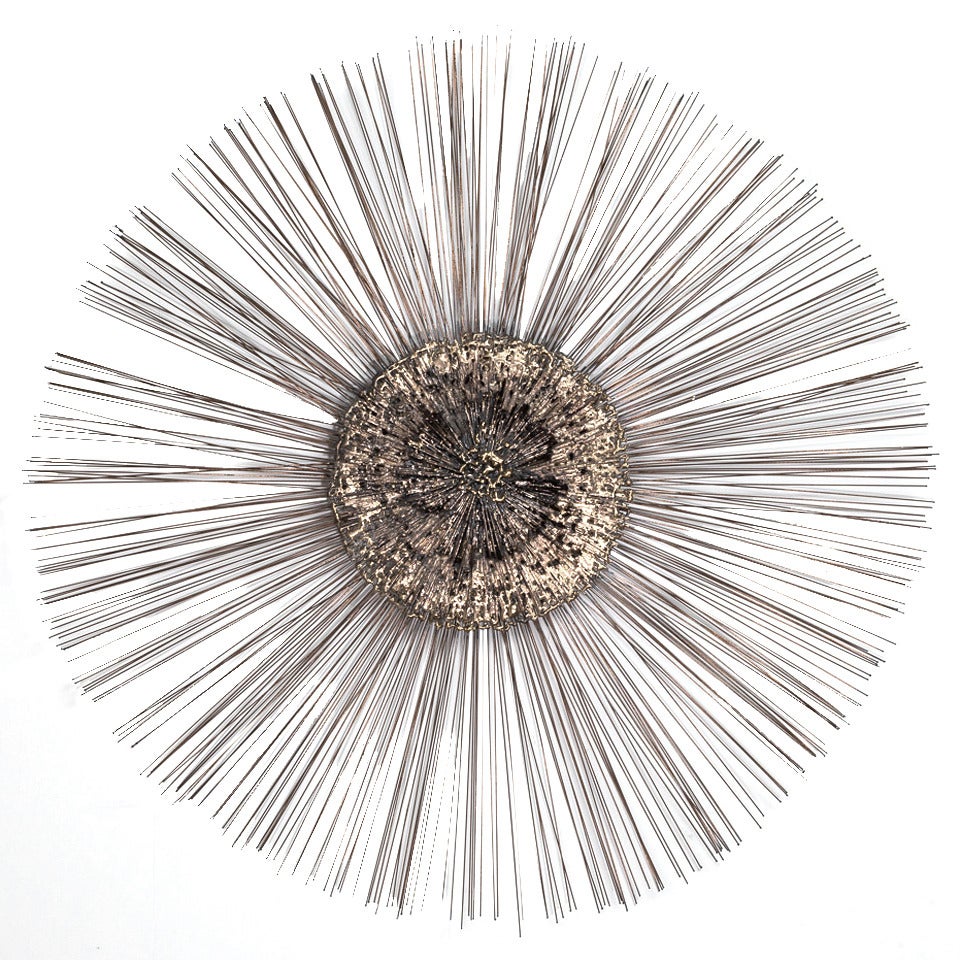 A Metal Starburst Wall Sculpture by Friedle USA 1970s