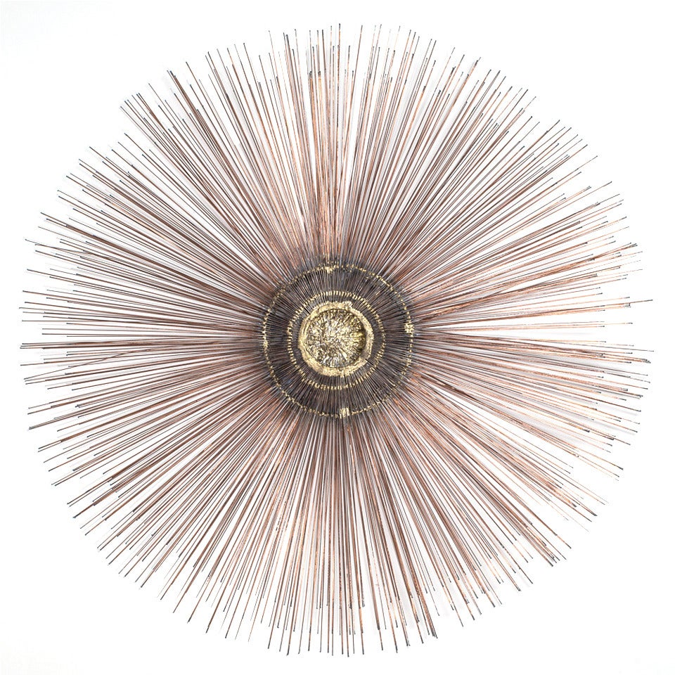 A Rare  Friedle designed Metal Starburst Wall Scupture 1970s