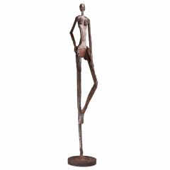 A Tall Brutalist Figural Sculpture of a Women