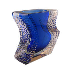 A Mandruzzato Designed Murano Sommerso Glass Vase