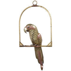 A Copper and Brass Parrot by Sergio Bustamante 1960s