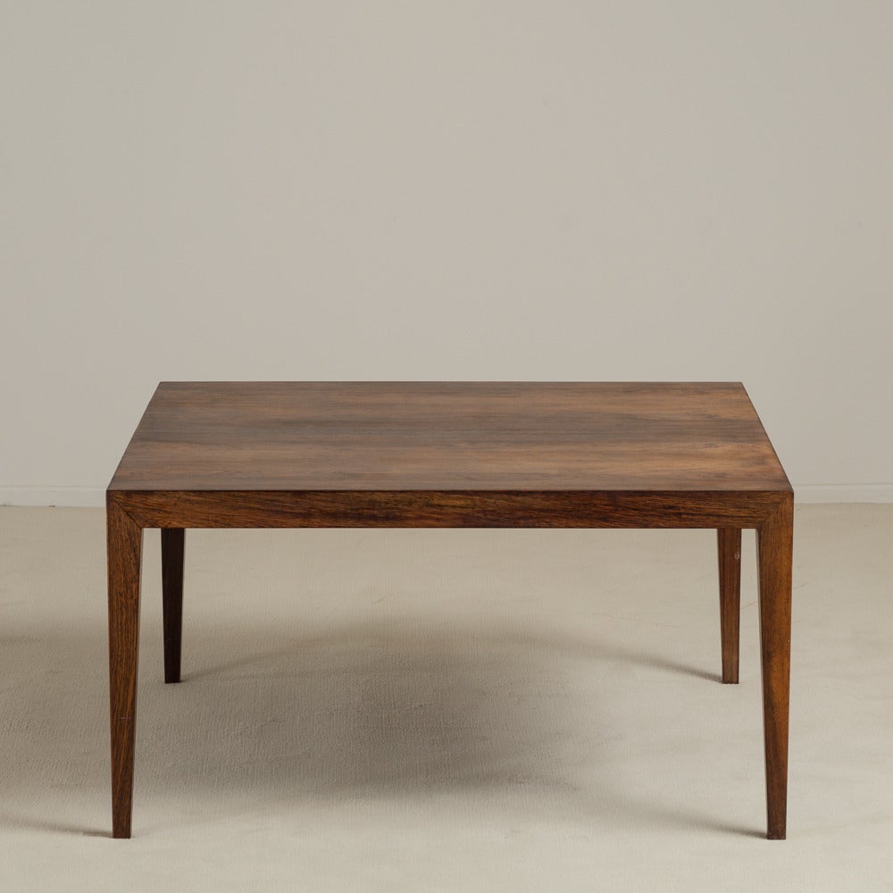 A Severin Hansen designed Rosewood Coffee Table made by Cabinet maker Haslev Mobelsnedkeri circa 1955