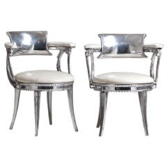 A Rare Pair of Custom Made Dorothy Draper Designed Chairs