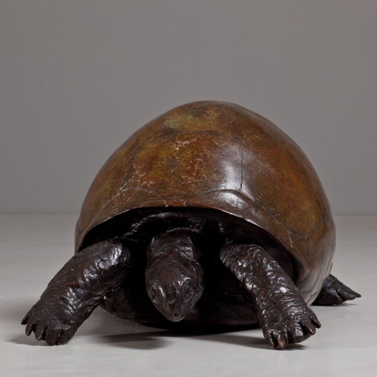 British A Bronze Cast of a Tortoise by Talisman For Sale