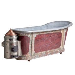 Antique An Early 19th Century Portable Zinc Bath