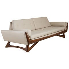 Adrian Pearsall Designed Walnut Framed Sofa, USA, 1960s