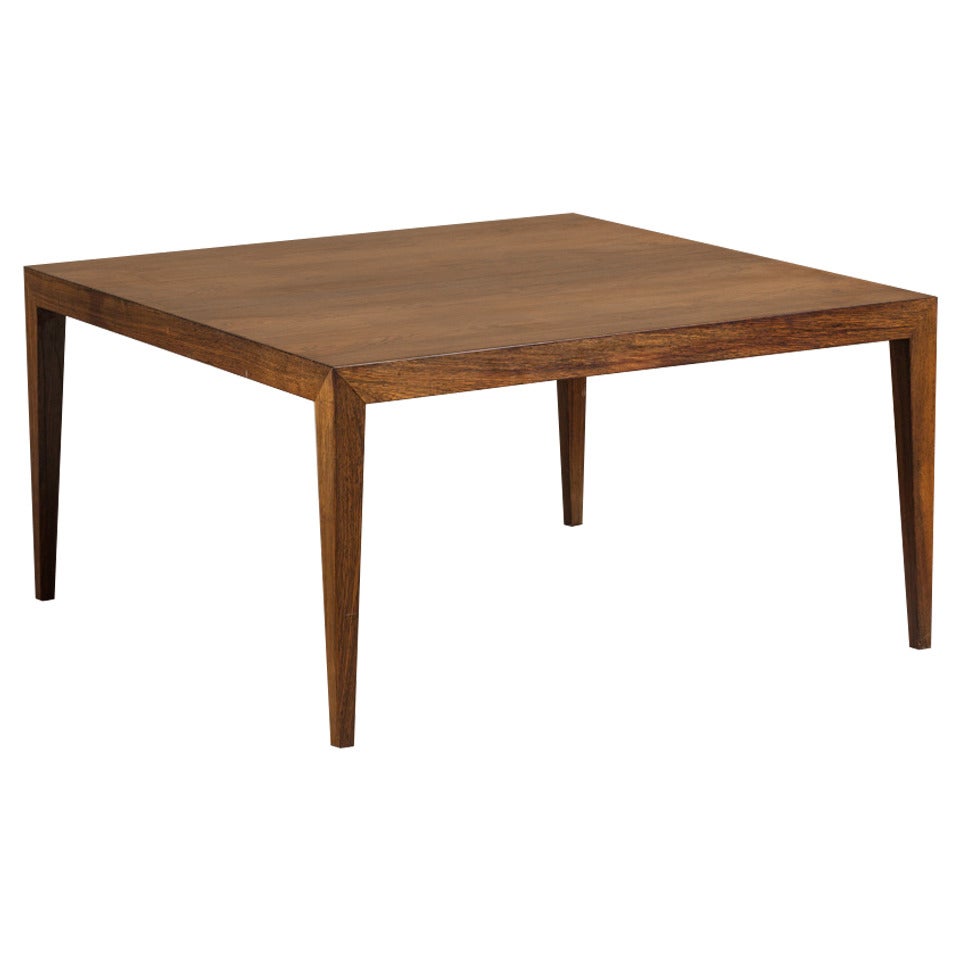 A Severin Hansen Danish Rosewood Coffee Table circa 1955 For Sale