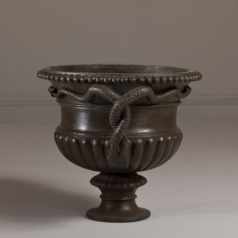English A Late 19th Century Warwick Style Cast Iron Urn