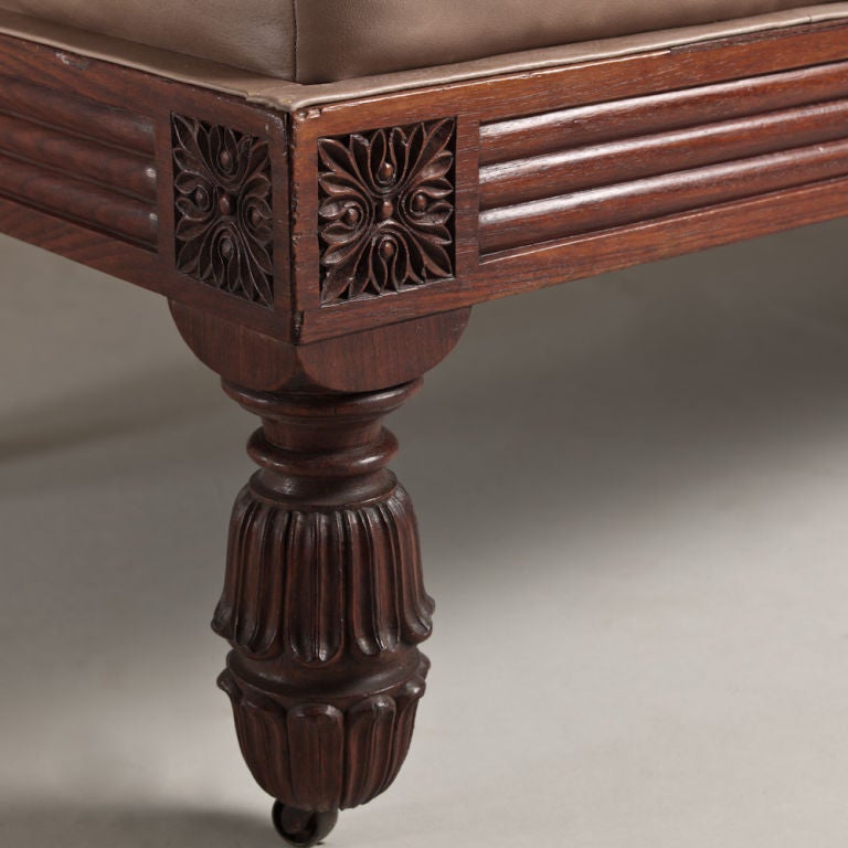 A 19th Century Anglo Indian Daybed in Rosewood 1